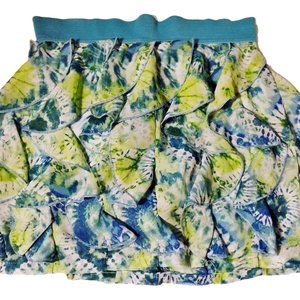 Knitworks Tie Dyed Neon Greens & Blues Skirt